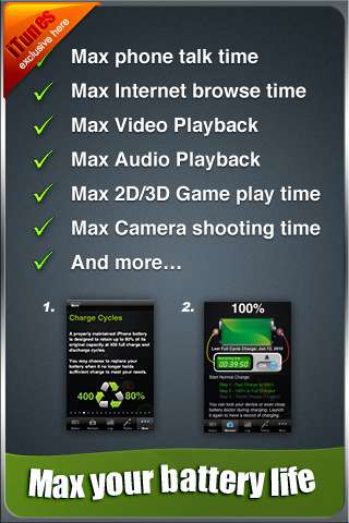 Battery Doctor Pro  Max Your Battery Life [5.5] [iPhone/iPod Touch]