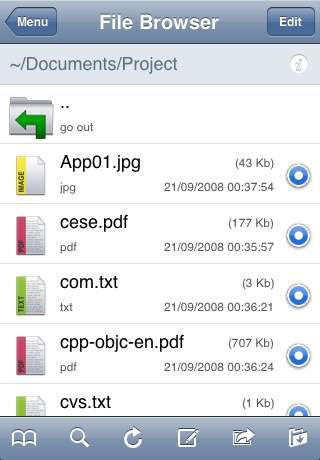 iStorage (file manager and document viewer for: FTP, WebDAV, iDisk) [1.5.3] [iPhone/iPod Touch]