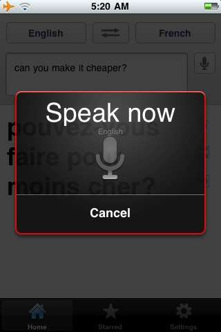 Google Translate v1.0.0.926 [iPhone/iPod Touch]