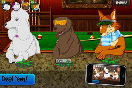 Dogs Playing Poker [1.2.3] [iPhone/iPod Touch]