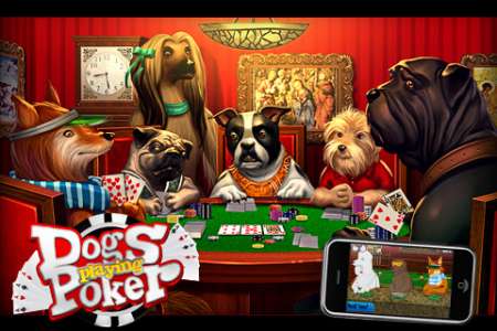 Dogs Playing Poker [1.2.3] [iPhone/iPod Touch]