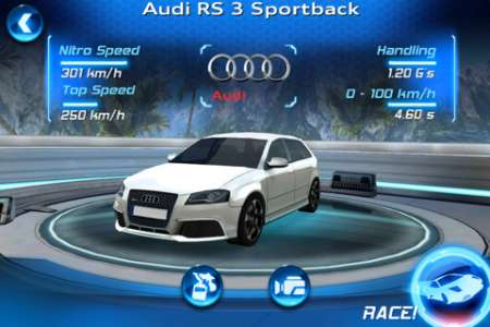 Asphalt Audi RS 3 [1.0.1] [iPhone/iPod Touch]