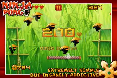 Ninja Pong v1.05 [.ipa/iPhone/iPod Touch]